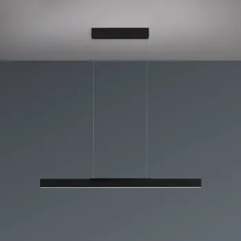 Závěsné světlo Bopp LED Nano 2.0, délka 100 cm, černá, kov - Baldachin – délka 40 cm, šířka 6,4 cm, výška 6,3 cm 2 x 15 W LED - Doprava zdarma