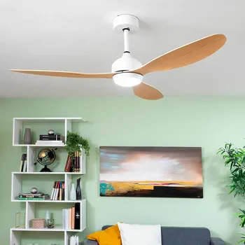 Klimatizace Stropní ventilátor se světlem a 3 ABS lopatkami Wuled InnovaGoods Dřevo Bílá 36 W