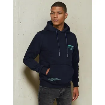 Pánská mikina Pánská mikina s kapucí BX5682 Barva: Tmavě Modrá, Velikost: XL