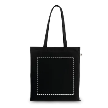 Nákupní taška MADEIRA. Taška ze 100% organické bavlny (140 g/m²) Transfer (max. 4 barvy, 300 x 300mm) 2 barvy 1 Přední