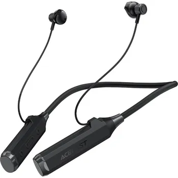 Sluchátka Acefast - Bluetooth sluchátka (N6) - pro sport, za hlavu, s nákrčníkem, Bluetooth 5.4, IPX4, slot na TF kartu, 1000mAh - černá