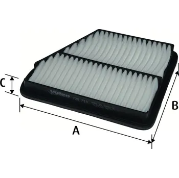 Filtr do auta Vzduchový filtr VALEO 728713