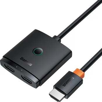Datové redukce Baseus - obousměrný adaptér AirJoy (B01331105111-01) - HDMI na 2x HDMI, 4K@60Hz, 1m - černý