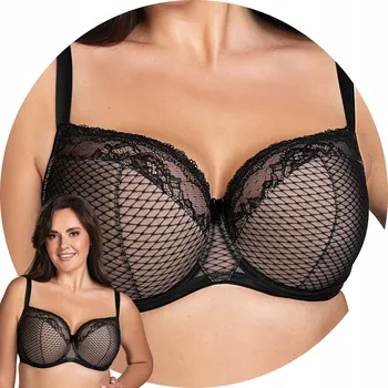 Podprsenka Vivisence 1078 černá krajková podprsenka polovyztužená 95H SEMI SOFT