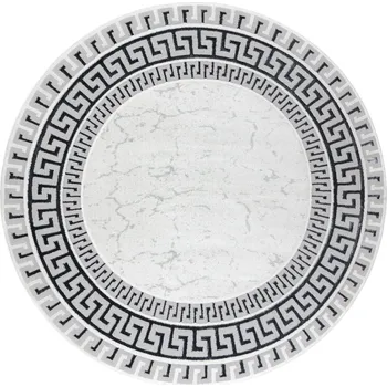 Koberec Kusový koberec Allure 1960 white/grey kruh Kruh Ø 120 cm