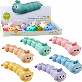 Housenka na kolečkách hračka pro děti, mix barev