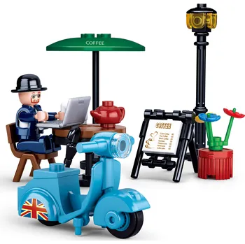 malá motorka Sluban Town Motorky M38-B0717D Jezdec na skútru