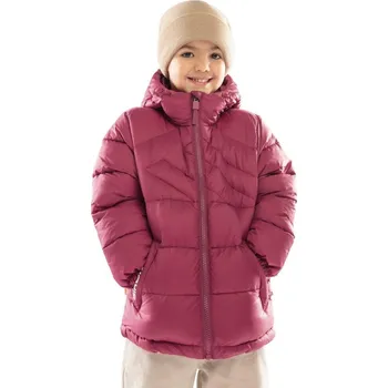 Chlapecká bunda SIROKO Chlapecká prošívaná bunda Berry Vínová 10 LET KAŠTANOVÁ