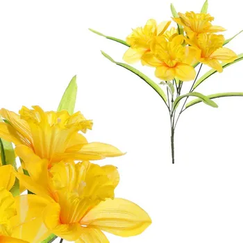 umělá květina Žluto-oranžová umělá kytice Narcis - jarní dekorace bez údržby Barva: Žlutá