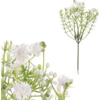umělá květina Gypsophila - umělý trs, bílá, cena za 1 ks, ve svazku 6 ks Barva: bílá