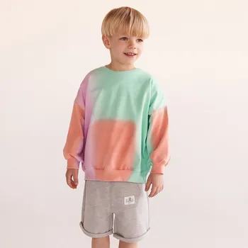 Chlapecká mikina Reserved - Bavlněné kraťasy s kapsou - světle šedá - 3696S-09M - 3696S-09M-98