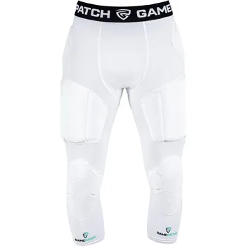 Dámské legíny GAMEPATCH Kompresní ochranné 3/4 kraťasy Padded Tights Full Protection 2XL BÍLÁ