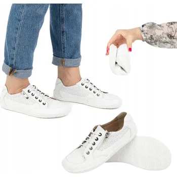 Dámské tenisky BAREFOOT dámské minimalistické tenisky OLIVIER 770 perforované bílé 38