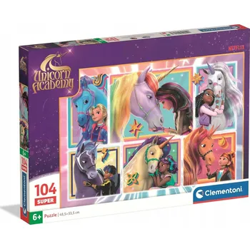 Puzzle PUZZLE 104 dílků SUPER UNICORN ACADEMY CLEMENTONI