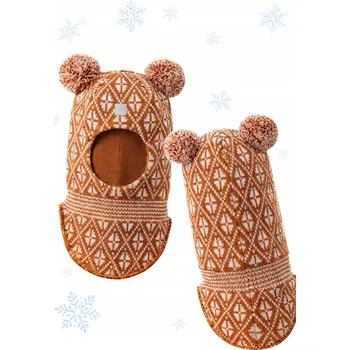 Kukla Dětská zimní kukla Reima Balaclava Kuuraan Cinnamon teplá