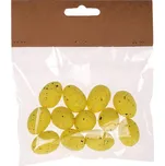 Křepelčí vajíčka polystyrenová, hnědá - 12 ks pro velikonoční dekoraci Barva: Žlutá