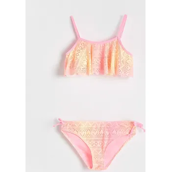 Dívčí spodní prádlo Reserved - Dvoudílné plavky - svítivě růžová - 2455U-42X - 2455U-42X-U86