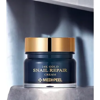 Pleťový krém Medi-peel 24K Gold Snail Repair Cream - Krém s 24karátovým zlatem a šnečím extraktem pro regeneraci pleti