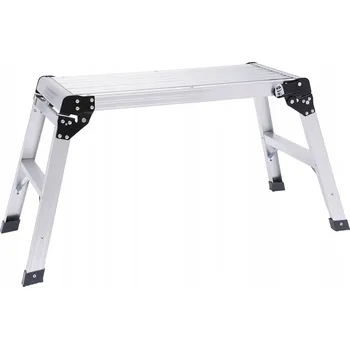 Žebřík Hliníková pracovní Plošina 106x42x4 9 Cm 150kg skládací silná protiskluzová