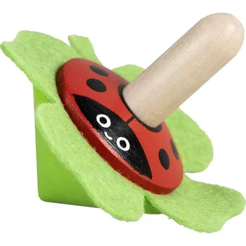 Hlavolam Detoa Dřevěná káča s plstí Beruška