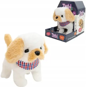 plyšák INTERAKTIVNÍ PEJSEK - TVŮJ MAZLÍČEK CHODÍ, VRTÍ OCÁSKEM, ŠTĚKÁ