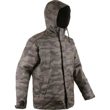 SOLOGNAC Lovecká bunda nepromokavá hřejivá 100 maskovací Halftone 3XL ZELENÁ