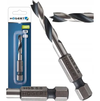 Vrták Vrták do dřeva 5 mm, šestihranná stopka (HEX), HT6D345