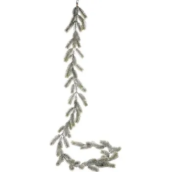 umělá květina Umělá girlanda Smrk 190 cm - přirozená zelená, odolná dekorace Barva: Zelená