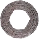 Proutěný věnec 50 cm, šedý, přírodní materiál pro kreativní dekorace Barva: šedá