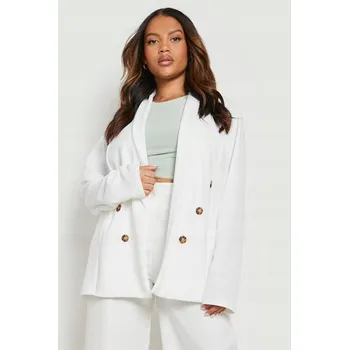 Dámské sako BOOHOO BÍLÉ OVERSIZE SAKO (44)