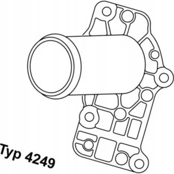 Ventilátor topení a klimatizace Wahler 4249.83D Termostat chladicí kapaliny