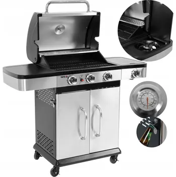Zahradní gril Yato YG-20018 Plynový gril nerezová ocel 3 + 1