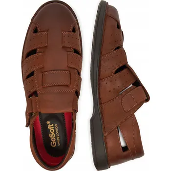 Dámské sandále Go Soft sandály muž hnědé HOLIDAY-02 MI18