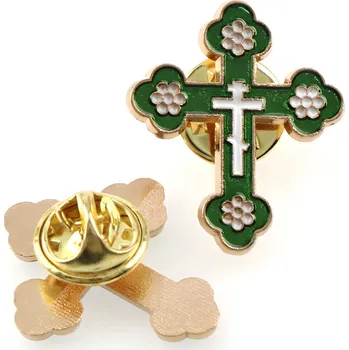 Brož Gaira Brož do klopy Kříž 3180, Barva zelená