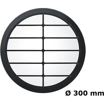 Průmyslové svítidlo THORNeco LARA GRILLE TRIM LARGE 300 BLK Rámeček černý 300mm s mřížkou