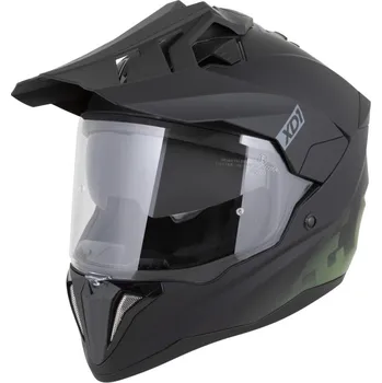 Helma na motorku Přilba XD1, ZED (černá matná/tmavě zelená) 2026 (Velikost: XL (61 cm))