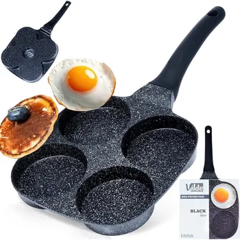 Pánev Pánev na vejce a lívance Vilde Black&Wood 19 cm granitová