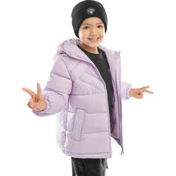 SIROKO Chlapecká prošívaná bunda Mousse Fialová 10 LET FIALOVÁ