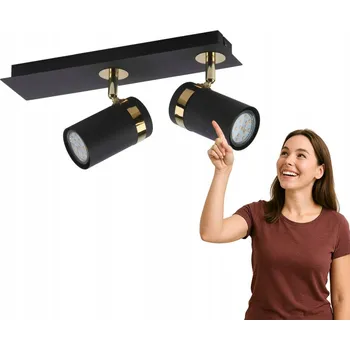 Bodové svítidlo Obdélníkové bodové svítidlo Italux černé