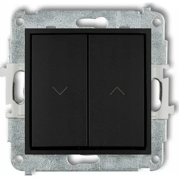 vypínač Žaluziový vypínač Klasik Karlik černý 12MWP-88