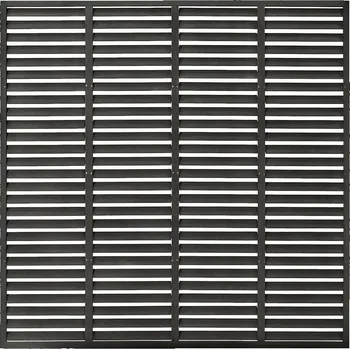 Plot Oplocení žaluziový, WPC, 180x180 cm, černý