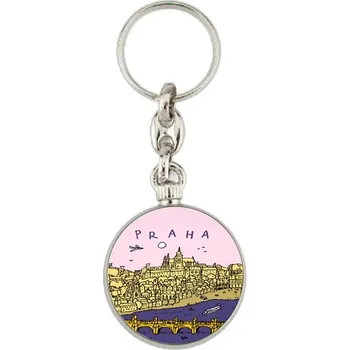 Peněženka Klíčenka Růžová Praha