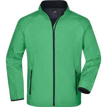 Pánská softshellová bunda James&amp;Nicholson Pánská softshellová bunda JN1130 Green-Navy S