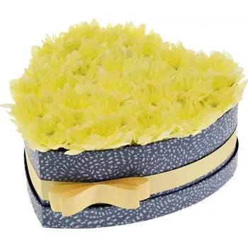 Dárková krabička Krabička květin BALTICA YELLOW modrá 24x10cm