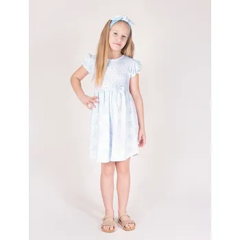 Dívčí šaty Dívčí květinové šaty Nicol s krátkým rukávem, vel. 74