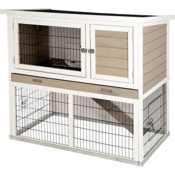 Chov hospodářského zvířete Dřevěná králíkárna Stall Lucky s výběhem, 115×65×100 cm