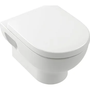 Villeroy & Boch O.Novo wc mísa se sedátkem s pomalým sklápěním závěsná bez splachovacího kruhu s vírovým splachováním bílá lesk 5C39CLR1