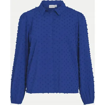 Dámská košile Vila dámská košile s dlouhým rukávem, bez vzoru, černá VILA-14102572 MAZARI, velikost 38