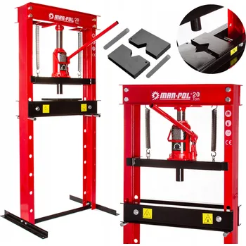 Dílenský lis HYDRAULICKÝ LIS 20T DÍLENSKÝ RUČNÍ S PUMPOU, VÁLCEM A 2x PLATO