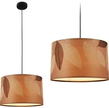 BRILONER Mata závěsné svítidlo, dekor s lístky, E27 patice, kávová barva 4853014
